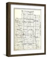 1930, Lapeer County, Rich, Burlington, Marathon, Deerfield, North Branch, Burnside, Oregon, Mayfiel-null-Framed Giclee Print