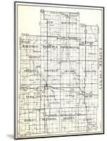 1930, Lapeer County, Rich, Burlington, Marathon, Deerfield, North Branch, Burnside, Oregon, Mayfiel-null-Mounted Giclee Print