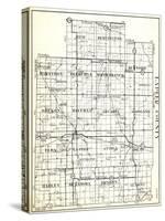 1930, Lapeer County, Rich, Burlington, Marathon, Deerfield, North Branch, Burnside, Oregon, Mayfiel-null-Stretched Canvas