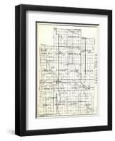 1930, Lapeer County, Rich, Burlington, Marathon, Deerfield, North Branch, Burnside, Oregon, Mayfiel-null-Framed Premium Giclee Print