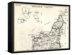 1930, Leelanau County, Empire, Kasson, Solon, Elmwood, Glen Arbor, Cleveland, Centerville, Bingham-null-Framed Stretched Canvas