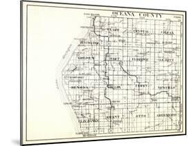 1930, Oceana County, Pentwater, Weare, Crystal, Colfax, Golden, Hart, Elbridge, Leavitt, Benona, Sh-null-Mounted Giclee Print