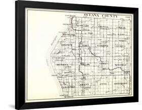 1930, Oceana County, Pentwater, Weare, Crystal, Colfax, Golden, Hart, Elbridge, Leavitt, Benona, Sh-null-Framed Giclee Print