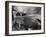 1930 Triumph Super 7 on a Stone Bridge in Rural England, 1930's-null-Framed Photographic Print
