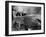 1930 Triumph Super 7 on a Stone Bridge in Rural England, 1930's-null-Framed Photographic Print