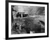 1930 Triumph Super 7 on a Stone Bridge in Rural England, 1930's-null-Framed Photographic Print