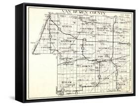 1930, Van Buren County, Geneva, Columbia, Bloomingdale, Pine Grove, Hartford, Keeler, Hamilton, Dec-null-Framed Stretched Canvas