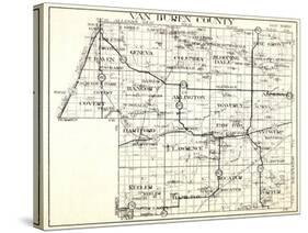 1930, Van Buren County, Geneva, Columbia, Bloomingdale, Pine Grove, Hartford, Keeler, Hamilton, Dec-null-Stretched Canvas