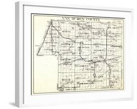 1930, Van Buren County, Geneva, Columbia, Bloomingdale, Pine Grove, Hartford, Keeler, Hamilton, Dec-null-Framed Giclee Print