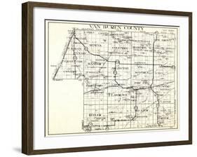 1930, Van Buren County, Geneva, Columbia, Bloomingdale, Pine Grove, Hartford, Keeler, Hamilton, Dec-null-Framed Giclee Print