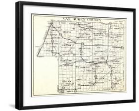 1930, Van Buren County, Geneva, Columbia, Bloomingdale, Pine Grove, Hartford, Keeler, Hamilton, Dec-null-Framed Giclee Print