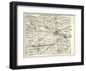 1930, Washtenaw County, Lyndon, Dexter, Webster, Salem, Superior, Ann Arbor, Bridgewater, Saline, M-null-Framed Premium Giclee Print