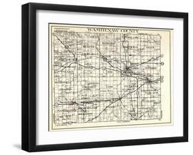 1930, Washtenaw County, Lyndon, Dexter, Webster, Salem, Superior, Ann Arbor, Bridgewater, Saline, M-null-Framed Giclee Print