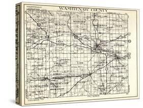 1930, Washtenaw County, Lyndon, Dexter, Webster, Salem, Superior, Ann Arbor, Bridgewater, Saline, M-null-Stretched Canvas