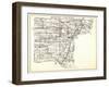 1930, Wayne County, Northville, Livonia, Plymouth, Van Huren, Romulus, Taylor, Browns Town, Sumpter-null-Framed Giclee Print