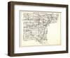 1930, Wayne County, Northville, Livonia, Plymouth, Van Huren, Romulus, Taylor, Browns Town, Sumpter-null-Framed Giclee Print