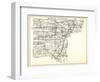 1930, Wayne County, Northville, Livonia, Plymouth, Van Huren, Romulus, Taylor, Browns Town, Sumpter-null-Framed Giclee Print