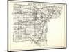 1930, Wayne County, Northville, Livonia, Plymouth, Van Huren, Romulus, Taylor, Browns Town, Sumpter-null-Mounted Giclee Print