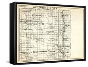 1930, Wexford County, Hanover, Greenwood, Liberty, Springville, antioch, Colfax, Slagle, Boon, Selm-null-Framed Stretched Canvas