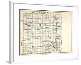 1930, Wexford County, Hanover, Greenwood, Liberty, Springville, antioch, Colfax, Slagle, Boon, Selm-null-Framed Giclee Print