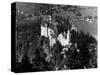 1930s-1940s Aerial of Neuschwanstein Castle-null-Stretched Canvas