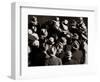 1930s-1940s Elevated View of Group Crowd of Men All Wearing Hats-null-Framed Photographic Print