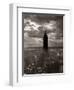 1930s-1940s Empire State Building Silhouetted Against High Gathering Storm Clouds Covering NYC-null-Framed Photographic Print