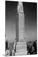 1930s-1940s Tall Narrow Vertical View of Art Deco Style Chrysler Building Lexington Ave 42nd St-null-Mounted Premium Photographic Print