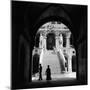 1930s-1940s Venice, Italy Doge's Palace View Through Archway to Staircase with Statues of Neptune-null-Mounted Photographic Print