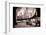 1930s DOWNTOWN FINANCIAL DISTRICT CURVE OF THIRD AVENUE ELEVATED TRAIN AT COENTIES SLIP NEW YORK...-Charles Phelps Cushing-Framed Photographic Print