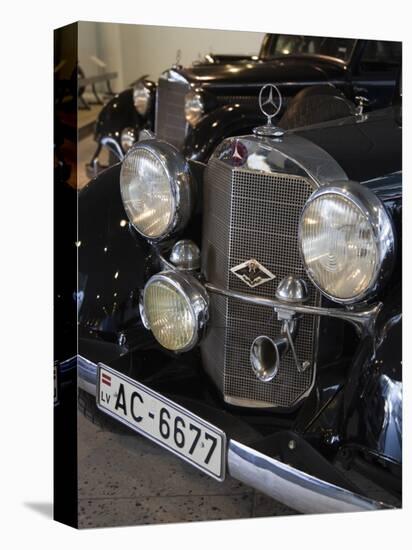 1930s-Era Mercedes Cars, Riga Motor Museum, Riga, Latvia-Walter Bibikow-Stretched Canvas