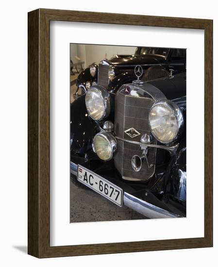 1930s-Era Mercedes Cars, Riga Motor Museum, Riga, Latvia-Walter Bibikow-Framed Photographic Print