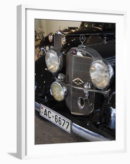 1930s-Era Mercedes Cars, Riga Motor Museum, Riga, Latvia-Walter Bibikow-Framed Photographic Print