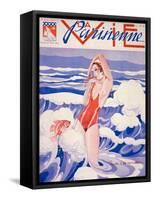 1930s France La Vie Parisienne Magazine Cover-null-Framed Stretched Canvas