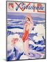 1930s France La Vie Parisienne Magazine Cover-null-Mounted Giclee Print