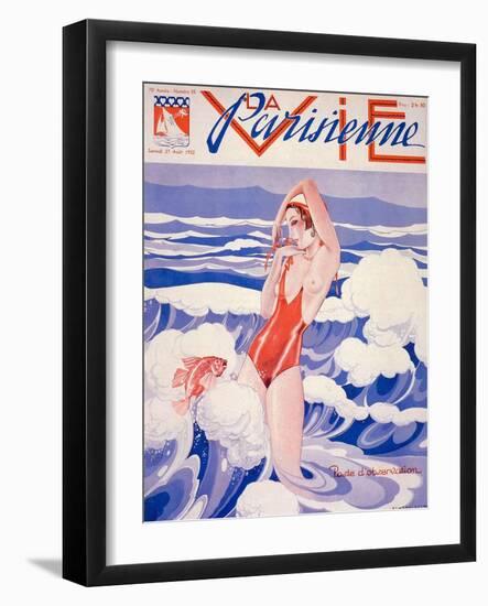 1930s France La Vie Parisienne Magazine Cover-null-Framed Giclee Print
