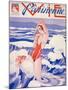 1930s France La Vie Parisienne Magazine Cover-null-Mounted Giclee Print