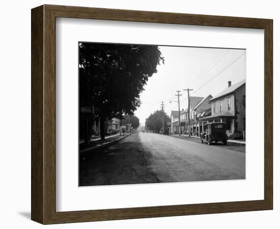 1930s Jennerstown Pennsylvania Looking Down the Main Street of This Small Town-null-Framed Photographic Print