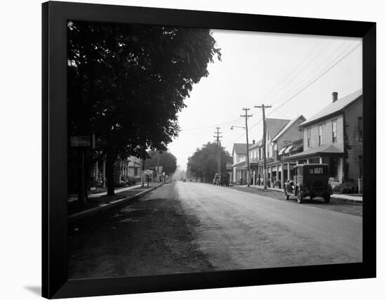 1930s Jennerstown Pennsylvania Looking Down the Main Street of This Small Town-null-Framed Photographic Print