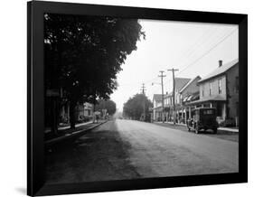 1930s Jennerstown Pennsylvania Looking Down the Main Street of This Small Town-null-Framed Photographic Print