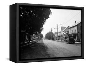 1930s Jennerstown Pennsylvania Looking Down the Main Street of This Small Town-null-Framed Stretched Canvas
