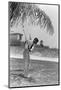 1930s MAN PLAYING GOLF GOLFING NEAR BILTMORE RESORT HOTEL CORAL GABLES FLORIDA-H. Armstrong Roberts-Mounted Photographic Print