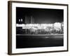 1930s New and Used Car Lot at Night Automobile Sales, Greenwich Village-null-Framed Photographic Print