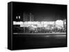1930s New and Used Car Lot at Night Automobile Sales, Greenwich Village-null-Framed Stretched Canvas