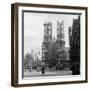 1930s Street Scene Westminster Abbey City of Westminster Central London, England-null-Framed Photographic Print