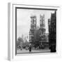 1930s Street Scene Westminster Abbey City of Westminster Central London, England-null-Framed Photographic Print