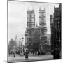 1930s Street Scene Westminster Abbey City of Westminster Central London, England-null-Mounted Photographic Print