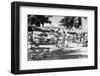 1930s THREE YOUNG WOMEN STANDING TALKING IN CABANA AREA OF CLUB NAUTILUS HOTEL MIAMI BEACH FLORI...-H. Armstrong Roberts-Framed Photographic Print