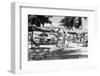 1930s THREE YOUNG WOMEN STANDING TALKING IN CABANA AREA OF CLUB NAUTILUS HOTEL MIAMI BEACH FLORI...-H. Armstrong Roberts-Framed Photographic Print