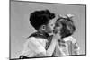 1930s TWO CHILDREN YOUNG BOY AND GIRL KISSING-H. Armstrong Roberts-Mounted Photographic Print